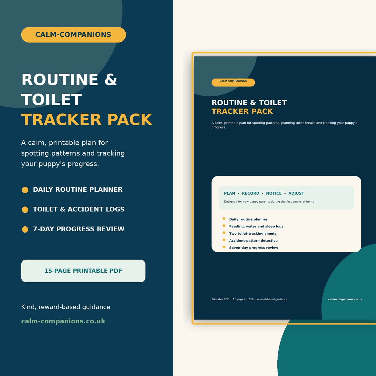Calm-Companions Routine & Toilet Tracker Pack